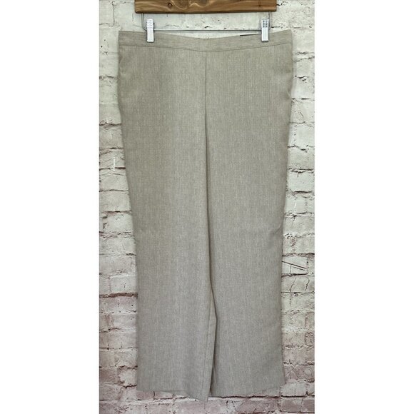 Alfred Dunner Classic Fit Pant Nantucket Size 14 Proportioned Short Almond NEW - Picture 1 of 4